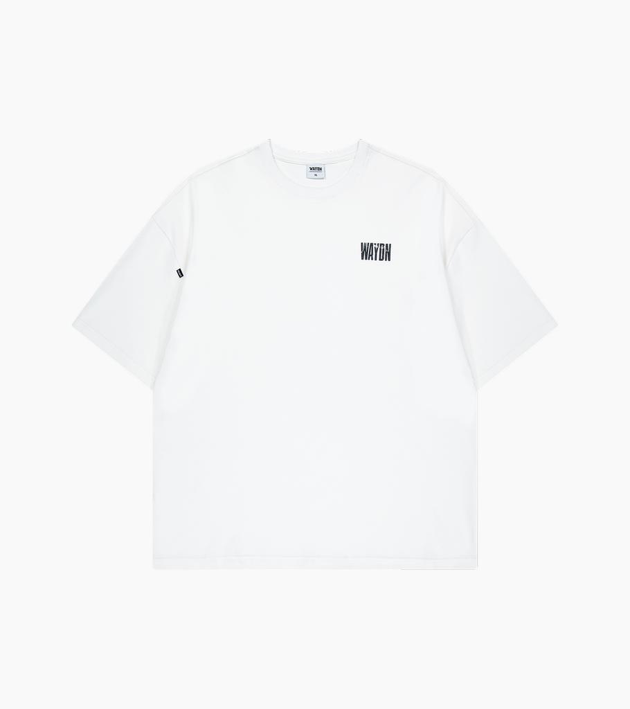 Weideun Vintage Logo Oversized Short Sleeve White