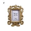 Floral Photo Frame Elliptical Picture Frame Small Baroque Photo Holder Desktop Picture Frame Wedding and Home Decor Gift