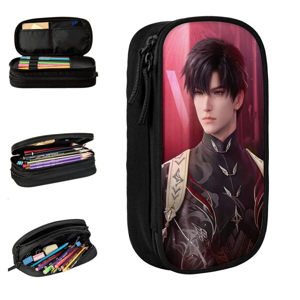 Love And Deepspace Zayne Pencil Case Pencilcases Pen Holder for Girls Boys Large Storage Bag Students School Gift Stationery