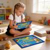 Search And Find Preschool Learning Activity Mat With Reusable Flashcards For Early Education