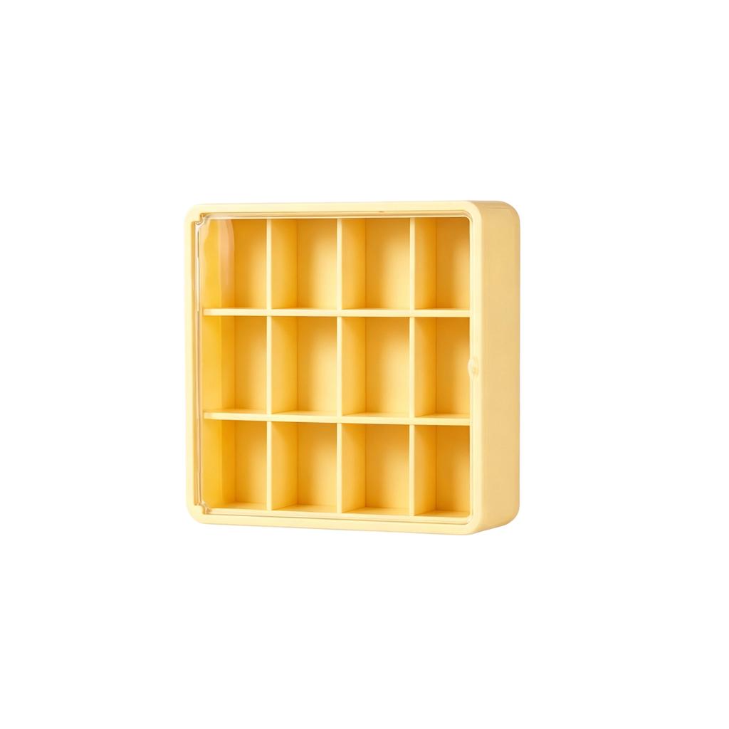 Wall Mounted Display Storage Box Acrylic Display Case Shelving Unit for Figurines Collectibles Storage Organizer with Transparent Front Panel