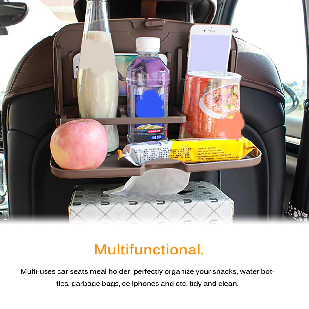 Dining Tray Snack Board Food Plate Folding Design ABS Handy Installation Vehicle Accessories Seats Meal Holder