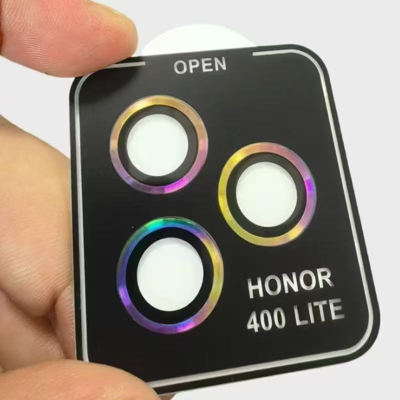 For Honor Magic V Flip 2 Metal Ring Tempered Glass Camera Lens Protector For Honor 400 Pro Lite Positioning Protective Lens Film
