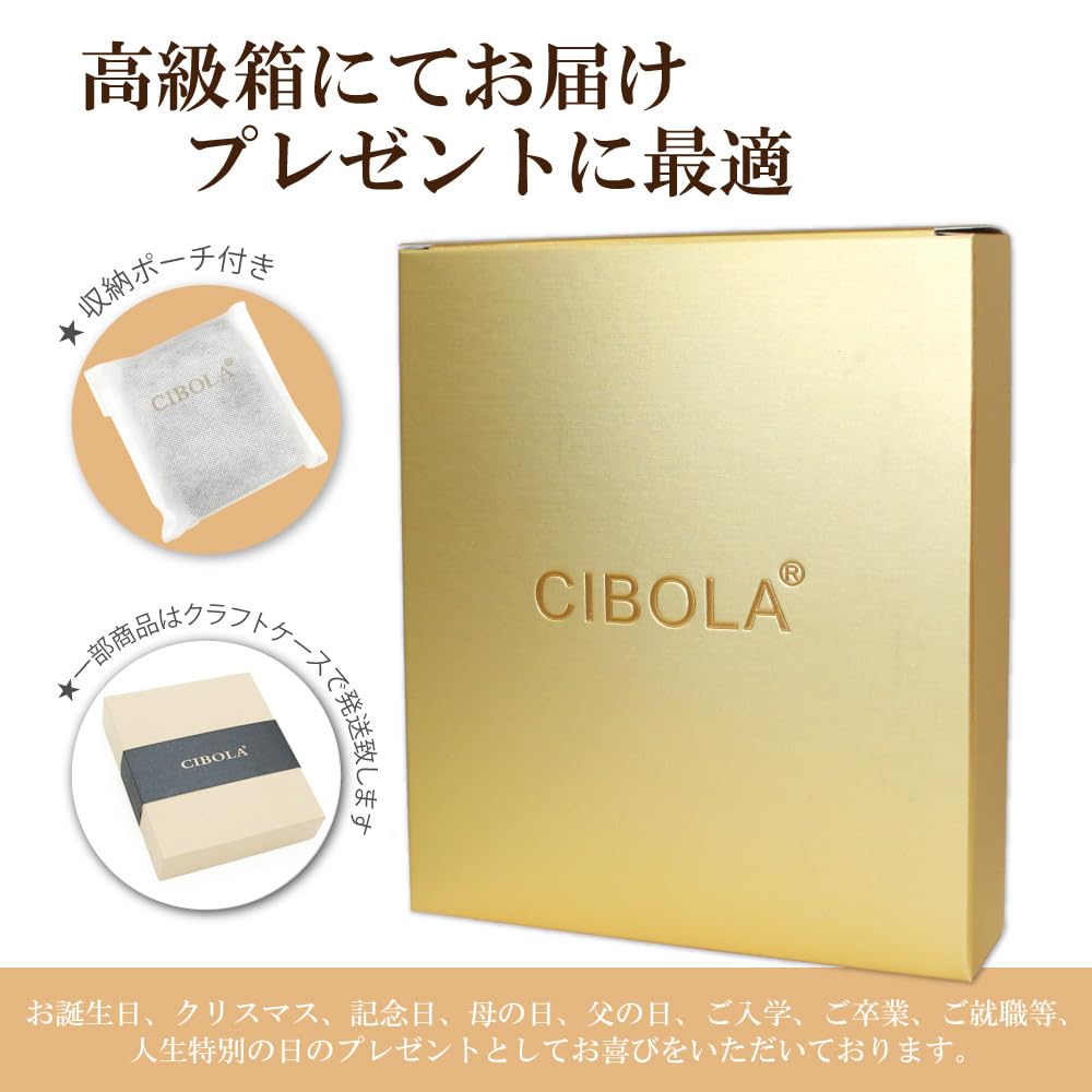 CIBOLA Premium Cowhide Leather Mini Wallet with Card Case, Genuine Leather, Anti-Skimming, Exterior Pocket, Compact, Large Capacity, Small Wallet,
