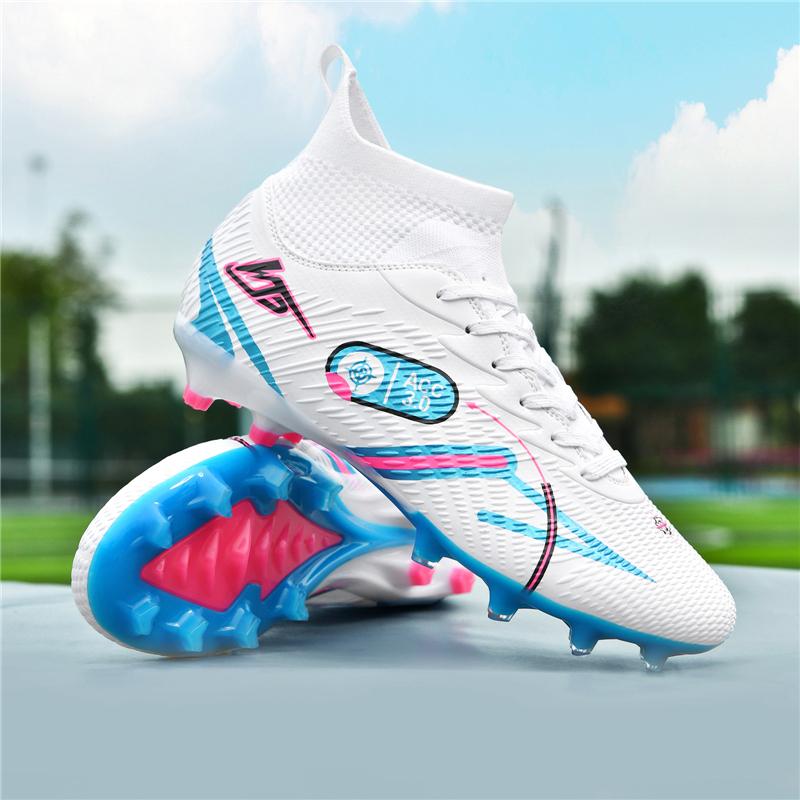 Stylish  Men's Soccer Boot Large Size 32-46 TF/FG Fast Soccer Sneakers Teenager Outdoor High Top Men Football Shoes Cleats