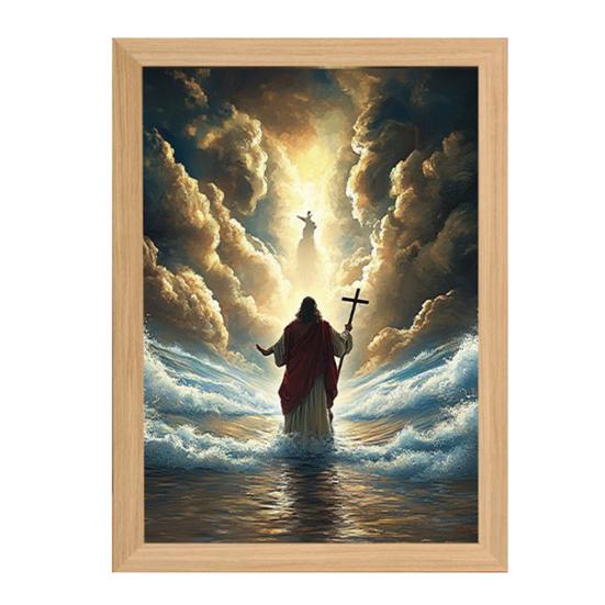 Świecąca Ramka na Zdjęcia Światło LED Sztuka Religijna Lampka Nocna do Domu Dekoracja Ścian i Blatów Światła Dekoracyjne Urodziny Boże Narodzenie Wielkanoc Dekoracje Świąteczne