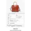 Versatile Leather Bucket Bag Casual Simple Women's Portable Shoulder Messenger Bag Tide
