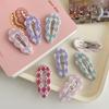 Gifts Alloy Plaid Hair Clip Acrylic Candy Color Cloud Hair Clip Barrettes Irregular Korean Style Hairpin Daily