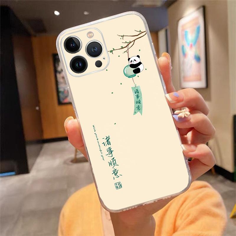Cute cartoon panda Phone Case For iphone 17ProMax 17 Pro Air 16 15 14 13 Pro Max 16 15 14 13 Pro 15Plus