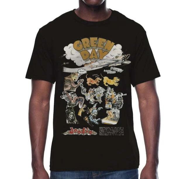 Green Day Rock Band Tee dookie, Black Shirt New XXXXL