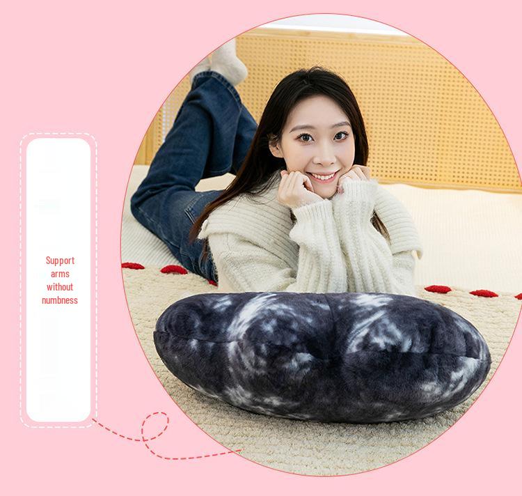 Cartoon Cloud Plush Pillow: Emoji Cushion for Bedside, Bay Window, Office Chair & Girls' Room