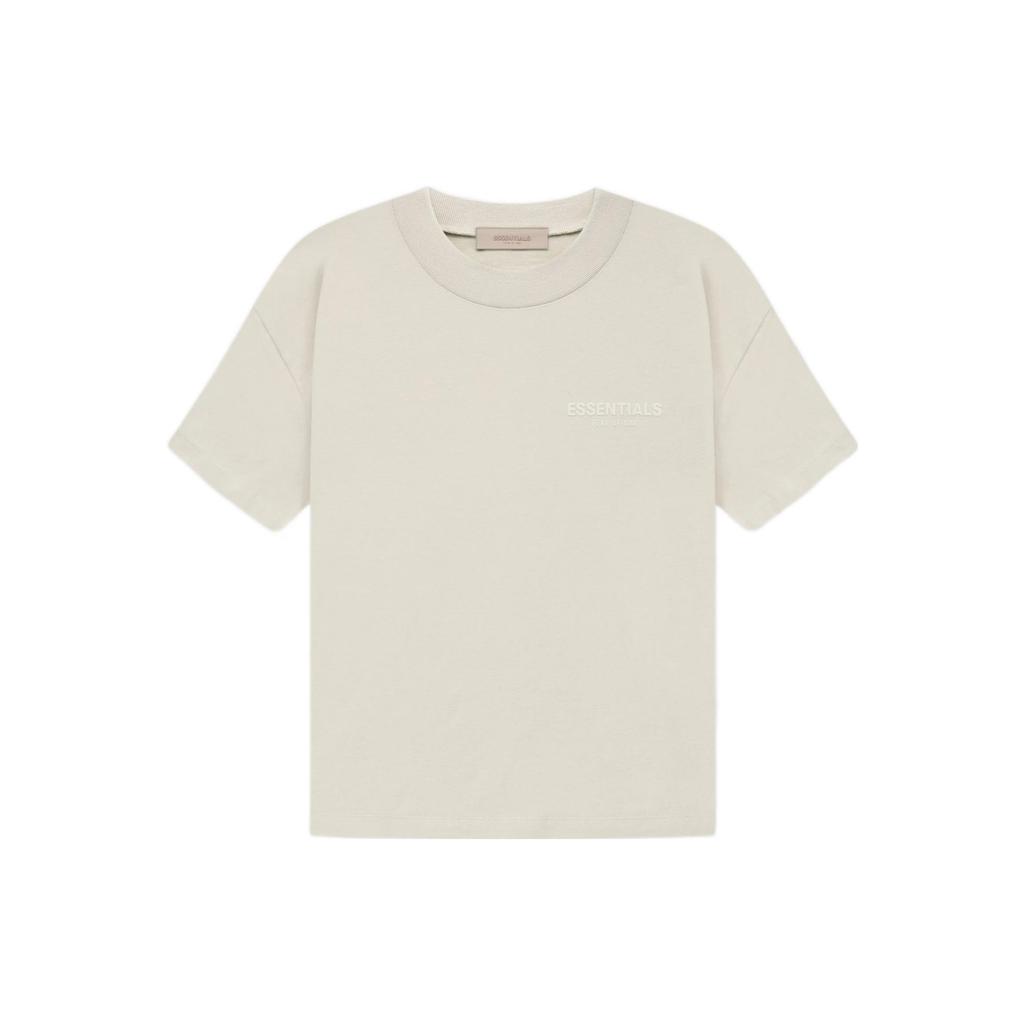 Fear Of God Essentials Ss22 Tee Wheat Logo Flocked Round Neck Pullover Short Sleeve Drop Shoulder T-Shirt Women Tops FOG-SS22-111
