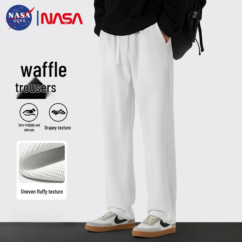 NASA GISS Men's Loose Fit Waffle Casual Pants