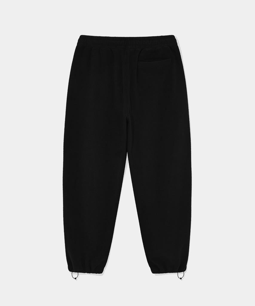 Dolphin Wave Apparel [Set] Dolphin Chain Embroidery Fleece Zip-Up Hoodie & String Pants Black
