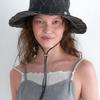 OVLA Diamond Damage Safari Hat_charcoal HA050
