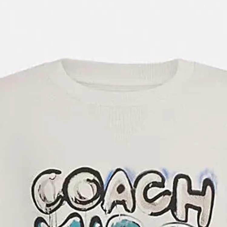 COACH FW23 Sweatshirt Men's Light Gray (Unisex) Sweatshirts CK694 RE1