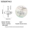 Copper God with Us Angel Cross Ring Guardian Pendant Charm Compatible With Authentic Charm Bracelets Women Do It Yourself Jewellery Gift