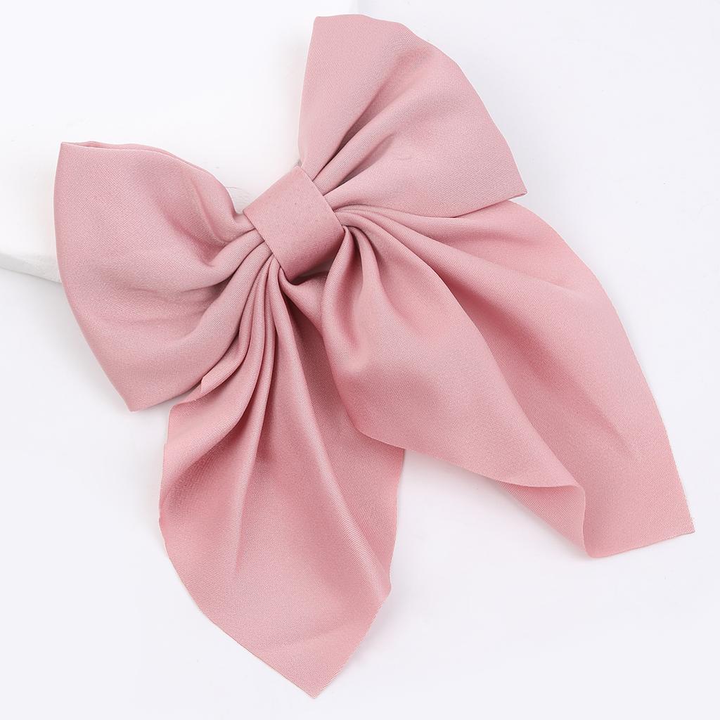 New Large Bows Hair Clip Solid Chiffon Hairpins for Girls Long Ribbon Hair Bow  Kids Barrettes Children Fashion Hair Accessories