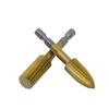 5-Piece High-Speed Steel Woodworking Rotary File Set - 6.3mm Hex Shank, Irregular Shape Files