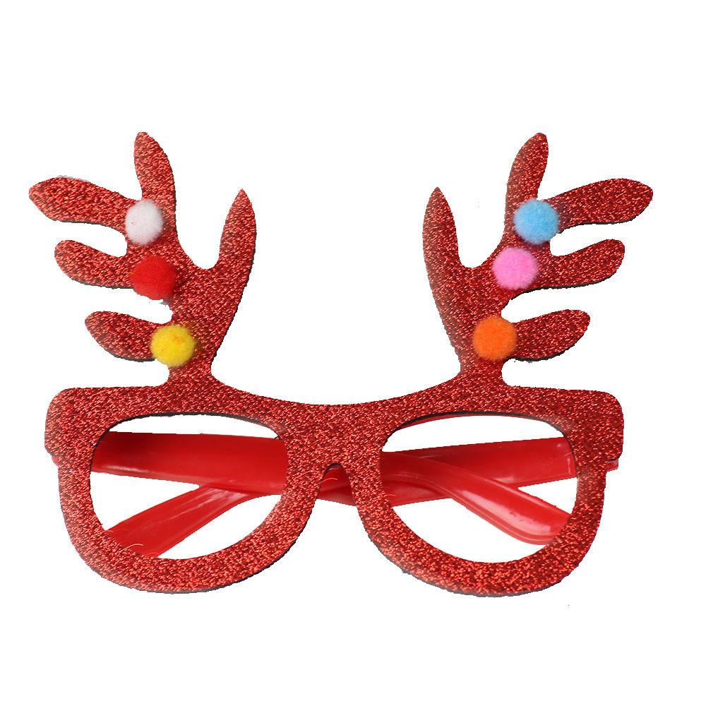 Whimsical Christmas Glasses For Adults And Kids Featuring Deer Antlers And Bunny Ears In Vibrant Colors For Festive Party Photography