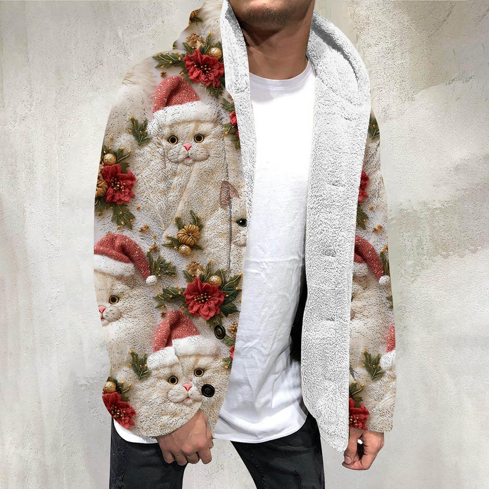 

Мужская повседневная теплая универсальная утолщенная плюшевая клетчатая куртка XXL бежевый