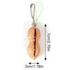 Non-Toxic Fidget Toys Funny Extrusion Soybean Key Chain For Men Pea Bean Keychain Women Bag Phone Charms Trinket Stress Relieve Toys Gift