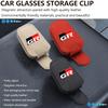 For Car Leather Glasses Clips Sun Visor Sunglasses Storage Fastener Gazoo Racing TRD Corolla Yaris Chr Auris Rav4 Prado TL1