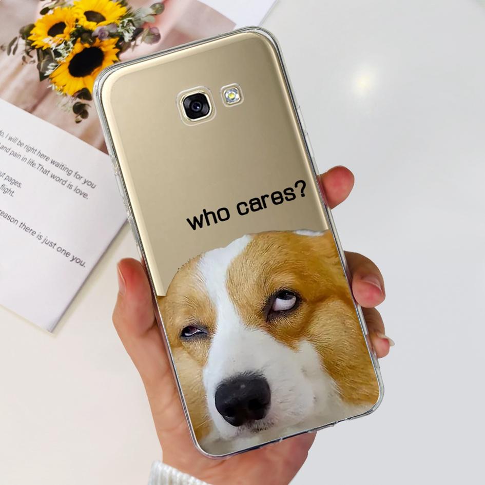 For Samsung Galaxy A5 2017 Case A520 A520F Popular Flower Transparent Silicone Soft Cover For Samsung A 5 2016 A510 A510F Bumper