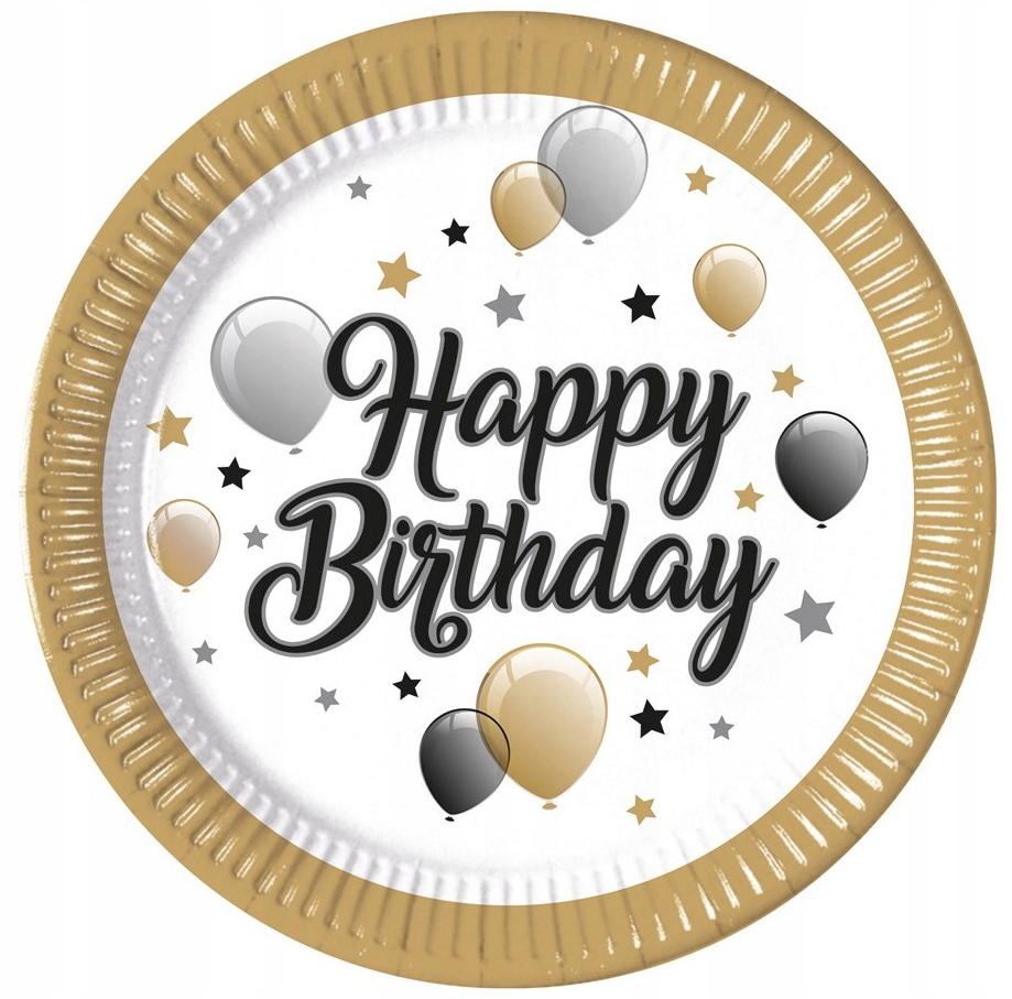 Happy Birthday Birthday Party Plates 23cm 8pcs