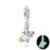 Forest Glow Elf Deer Charm Bead Component Astronaut UFO Bead Components Designed For Authentic Original 3mm Copper Metal Bracelet High Quality Fine