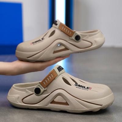 Sandali Clogs Estivi da Uomo di Design 2024 Ciabatte da Casa con Zeppa da Giardino Casual Scivoli Suola Morbida Leggeri da Spiaggia