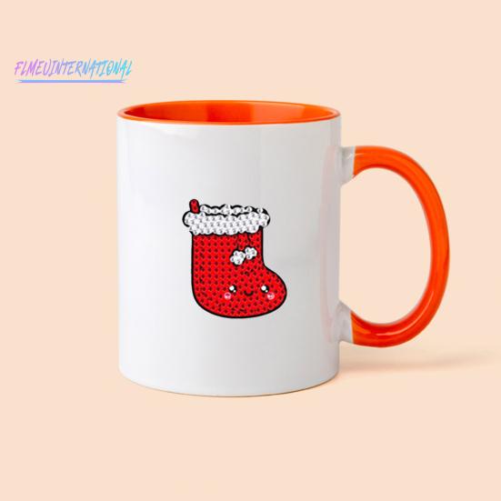 5D DIY bunte Diamant-Malerei-Aufkleber, verschiedene Weihnachtsbaum-Schneemann-Hirsch-Form, glänzende Diamant-Malerei-Abziehbilder