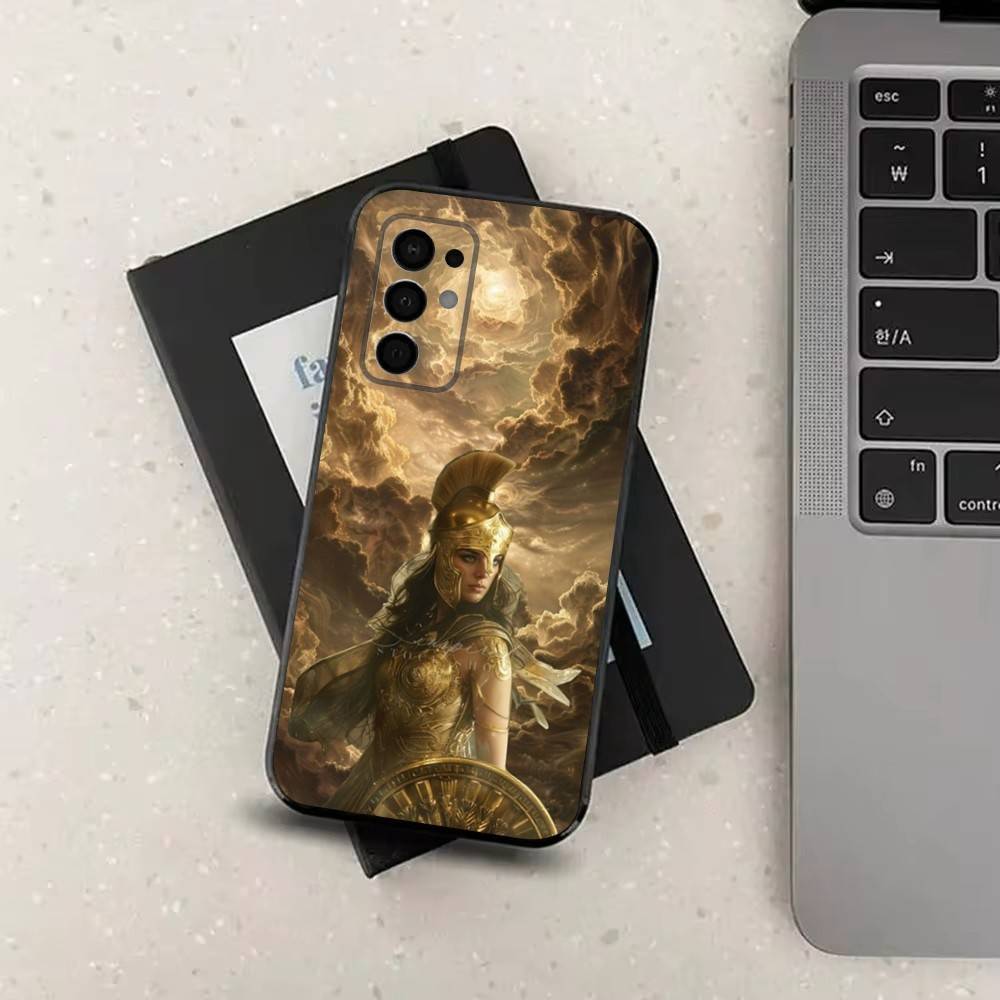 Greek Art Athena Mythology For Samsung Galaxy A53,31,52,72,41,22,73,32,71,Note,J7,8,9,5G Soft Black Silicone Phone Case