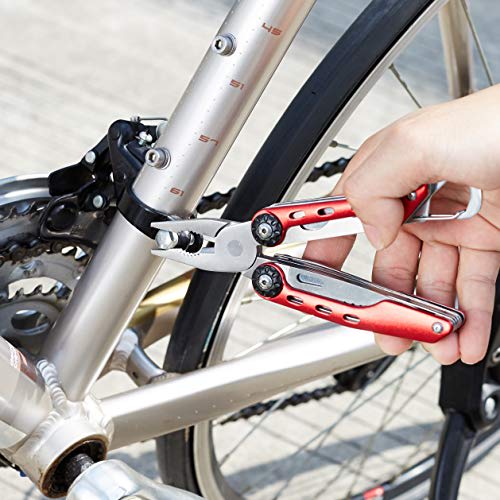 Basic 10-in-1 Multi-Tool Set with Nylon Case, Red