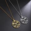  Mythical Goddess Sigil of Lilith Necklaces Stainless Steel Demon Seal Marbas Pendant Necklace Solomon Amulet Jewelry