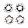 Halloween Front Door Wreath 17 Inch Scary Halloween Decoration Dead Branch