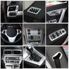 For BMW X3 E83 2006-2010 Car Interior ABS Chrome Gear Shift Frame Cover Trim Decor Sticker Center Console Protection Accessories