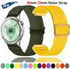 20mm 22mm Nylon Strap For Huawei Watch 5/GT6-5-4-3 Pro 46mm Breathable Bracelet For Samsung Galaxy Watch 7 6 5 4/Amazfit GTR GTS
