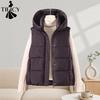 Women's Fashion Casual Fall Winter Solid Color Print Sleeveless Jackets & Coats Down Coats