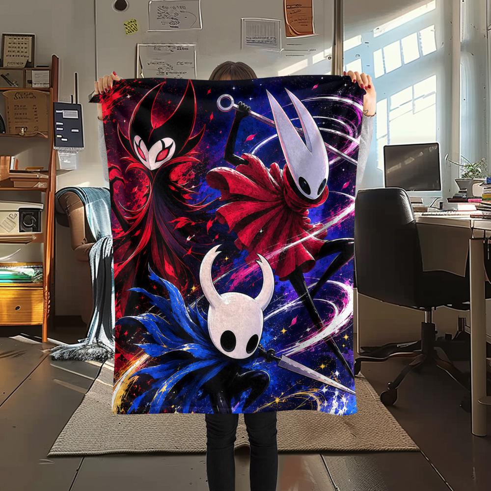 Hollow Knight Flannel Blanket, High Quality Comfortable for All Seasons, Home Decor, Warmth and Comfort