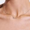 14k 18k Shine Della Aire Butterfly Necklace (Lab Diamond)
