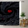 2D Flat Naruto Anime Tobirama Senju Character Collage Print Waterproof Shower Curtain For Bathroom Decor