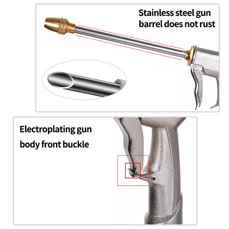 Garden Water Gun High Pressure Metal Sprinkler Hose Nozzle Car Wash Foam Pot Water Spray Guns Plants Watering Irrigation Tools