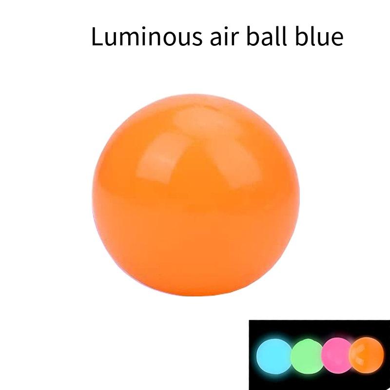 6Cm Luminous Ceiling Ball Sticky Squash Ball Air Sticky Target Ball Throwing Decompression Ball Venting Artifact Kids Toy Gift