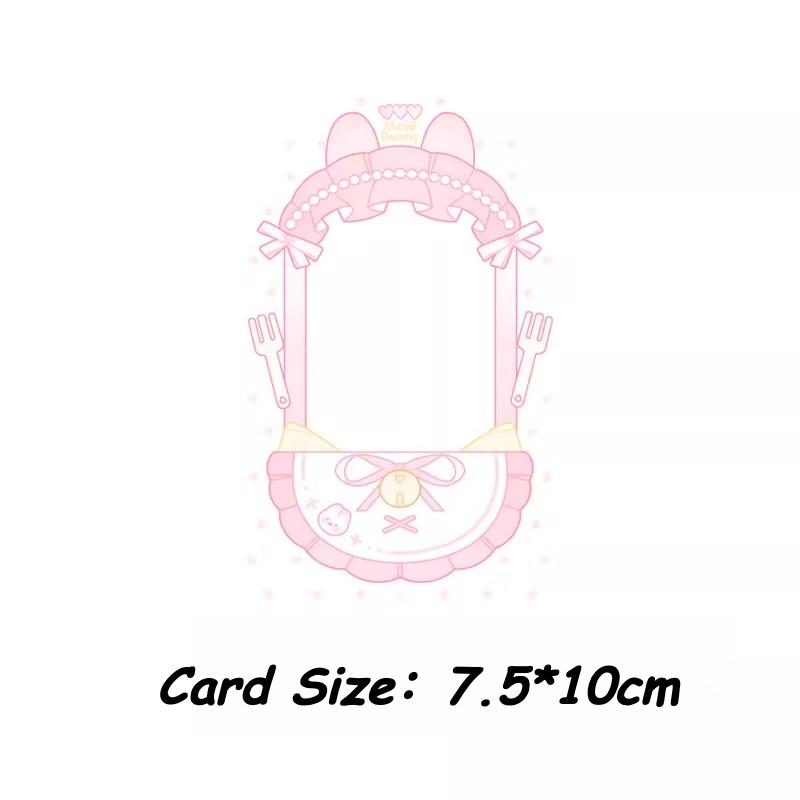 Cute Animal Maid PVC Photocard Holder for 3 Inch Kpop Idol Card Sleeves Kawaii Maid Puppy Photo Frame Stylish INS Style 2025 New