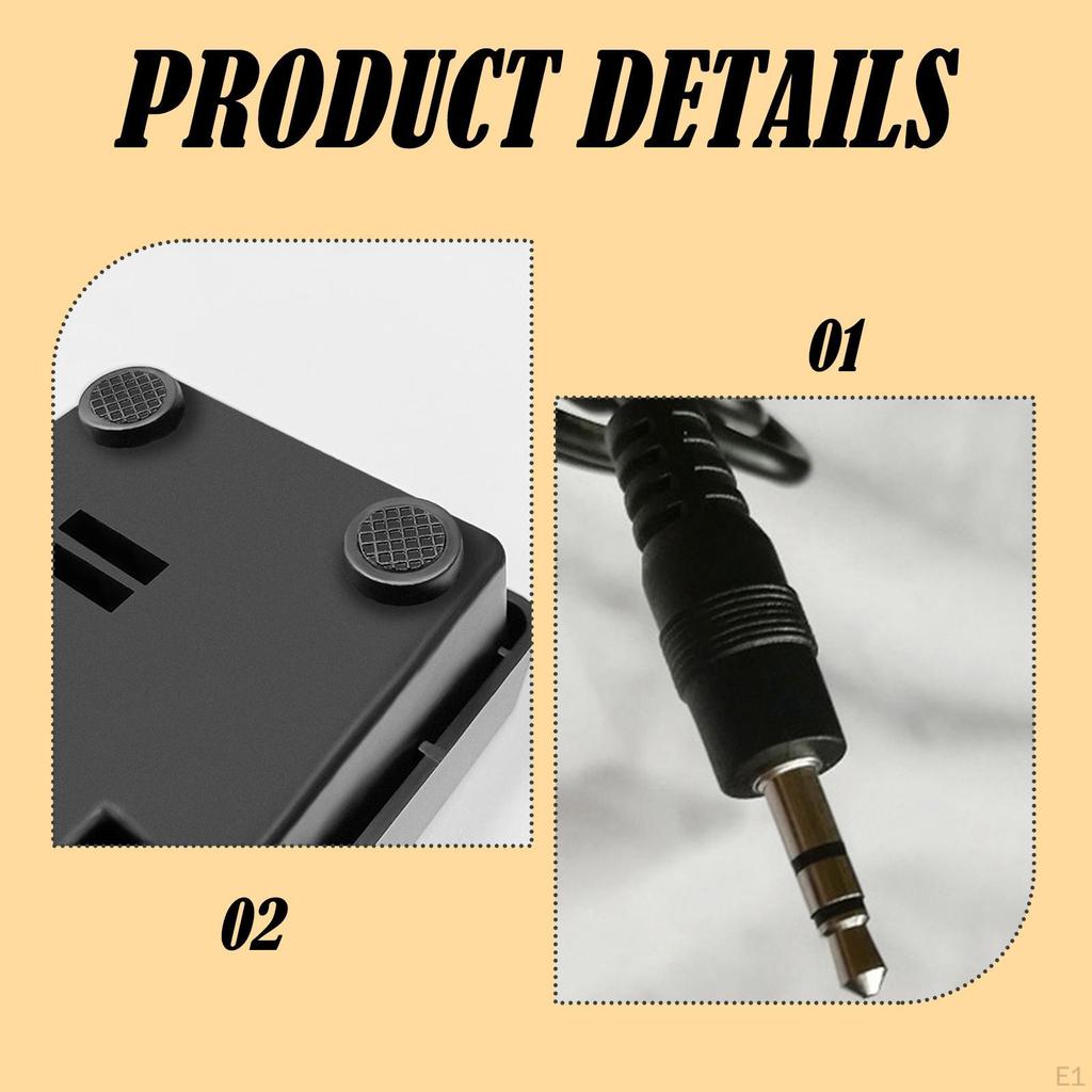 Electronic Drum Pedal Black 3.5mm Plug Compact Footswitch Accessory for Synthesizers