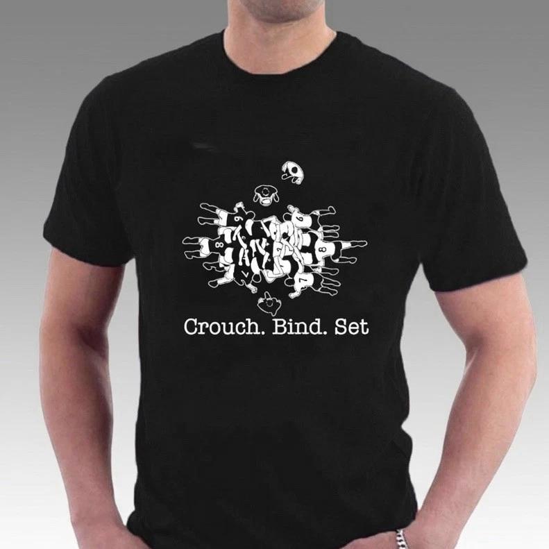Rugby Scrum T-shirt Crouch Bind Set Tee by SIllytees XS