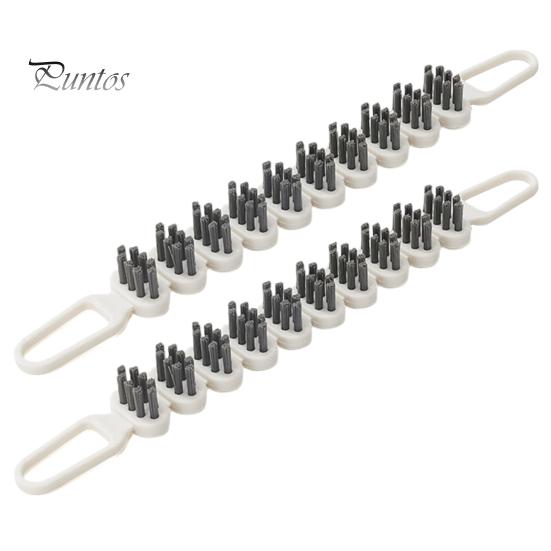 Cleaning Brush Bendable Multifunctional Curved Design Comfortable Grip Gentle Bristle Effective Crevice Brush