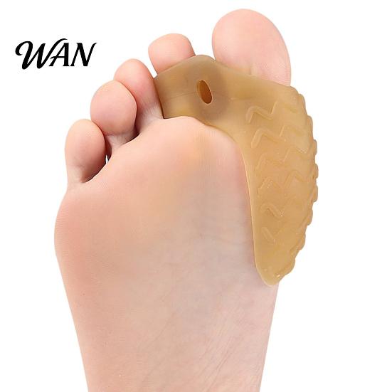 Foot Care Toe Separator 1 Pair for Overlapping Toes, Soft SEBS Bunion Corrector, Double Pain Relief Spacer Hole Hallux Valgus, Breathable Straightener