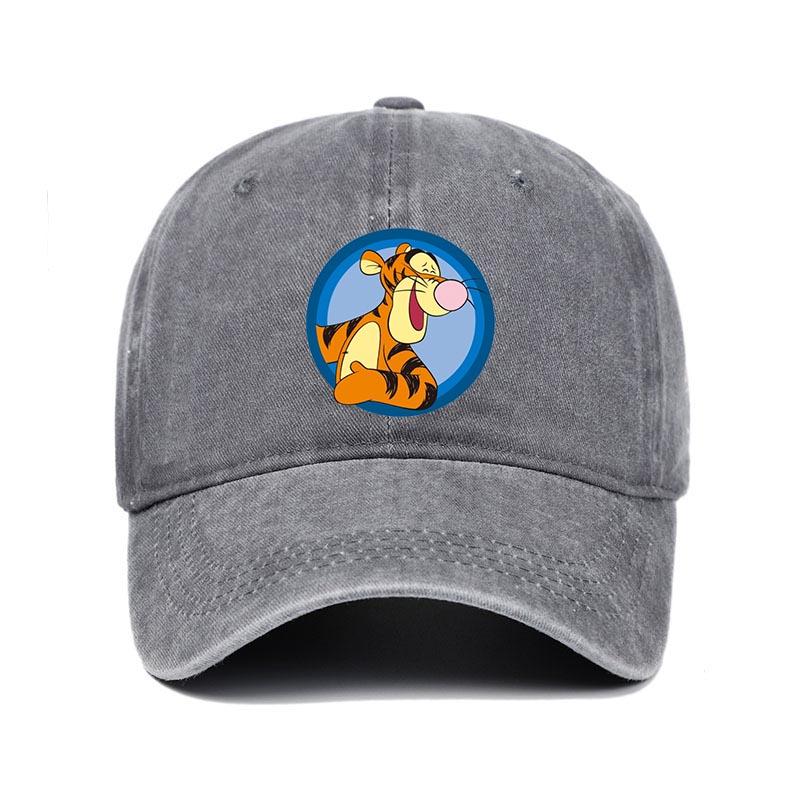 Fashion Cartoon Print Baseball Cap for Men Women Casual Hip-hop Hat Retro Washed Adjustable Dad Hat Outdoor Trucker Sun Hat